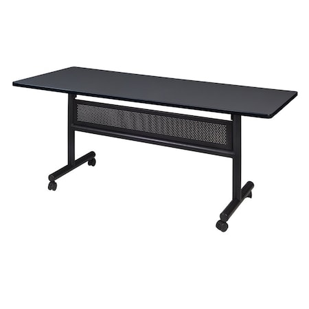 Kobe Rectangle FlipTop Table, 60" W, 29" H, Laminate Top, Gray MKFTM6030GY